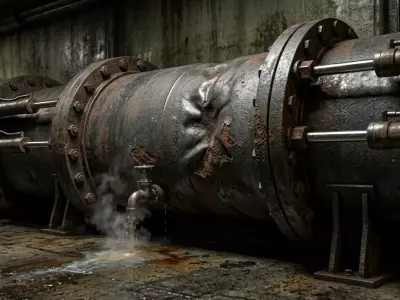 Industrial Damaged Pipe Section Low-poly 3D model