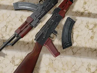 AKM Model and Textures Low-poly 3D model 3D model
