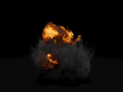 Super Realistic Explosion 8 - vdb animated 3D model