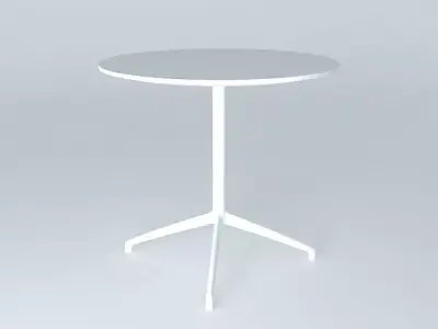 White dining Table Free 3D model