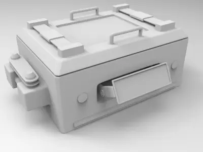 weapon case fingerprint Free 3D model