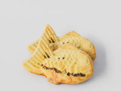 Taiyaki 3D model Low-poly 3D model
