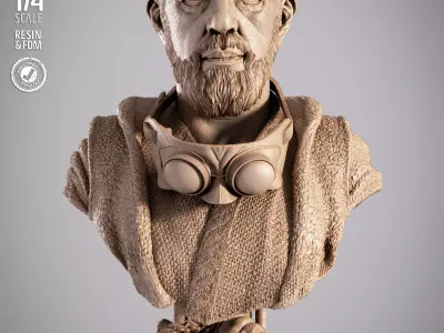 STAR WARS Old Ben Keboni Portrait Bust 3D print model purchase