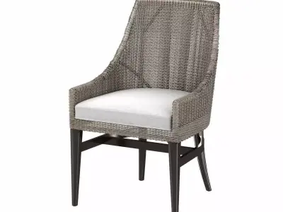 Palecek vincent side chair 3d model 3D model