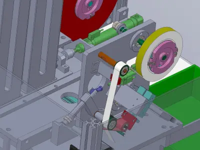 Hot pressing plastic sealing machine 3D model