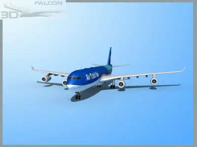 Falcon3D A340-600 Air Tahiti Nui 3D model