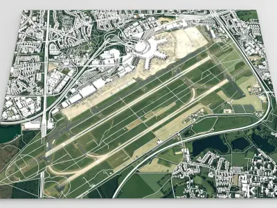 Dusseldorf Airport Germany 3D model