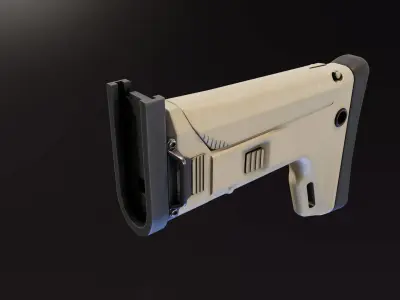 Kinetic Scar Adaptable Stock Low-poly 3D model