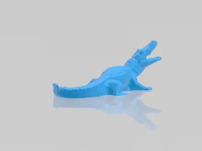 Realistic Alligator 3D Model toy crocodile Free 3D print model
