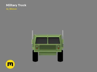 Military truck Free 3D model
