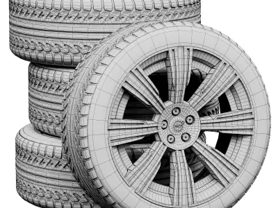 Volvo wheels 3D model