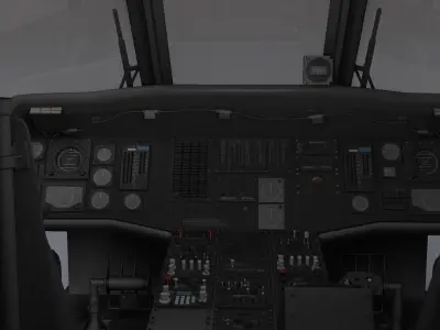 UH 60 Blackhawk Military Helicopter 3D model