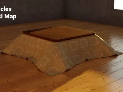 Simple Japanese Kotatsu Free 3D model