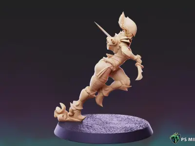 Dark Space Elves - Witches - Pose 6 3D print model