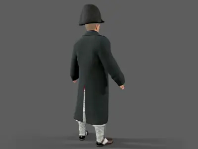 Napoleon Bonaparte Low-poly 3D model