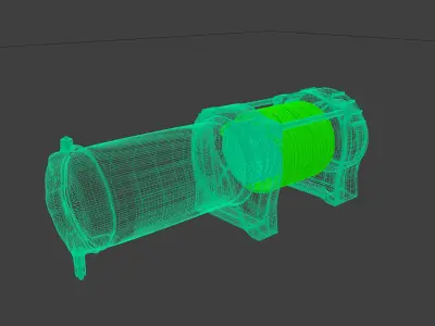 Dragon Industrial Winch - DWH 4500 HDL 3D model