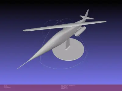 NASA AD-1 Oblique Wing Model 3D print model