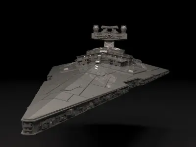 Star Wars Imperial Star Destroyer 3D Print Model Stl  3D print model