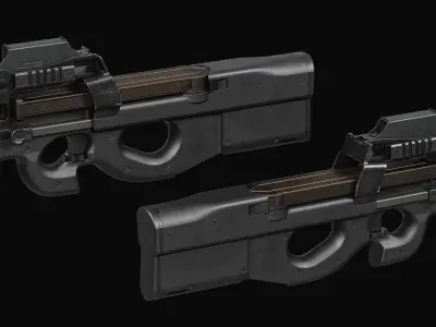 P90 PDW Low-poly 3D model