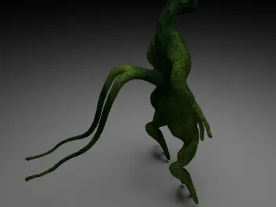 Alien Reptile 1 - Material c Free low-poly 3D model