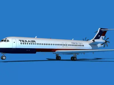 Boeing 7X7-1 Jet Fan V108 3D model