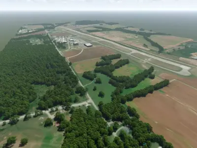 Monroe County Airport 3D model