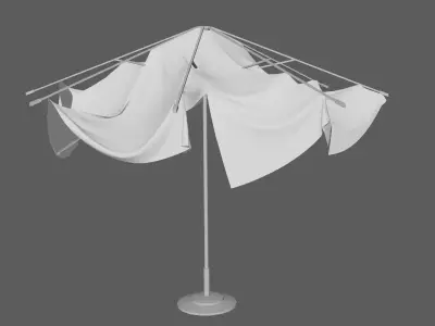 Ruind umbrella Free 3D model