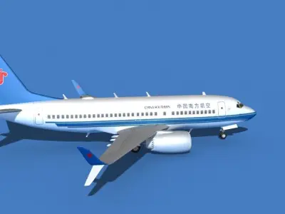Boeing 737 MAX 7 China Southern 3D model