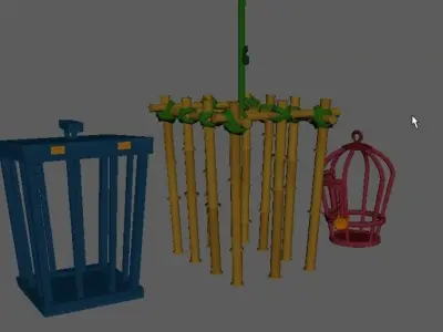 Bambu cage 3D model