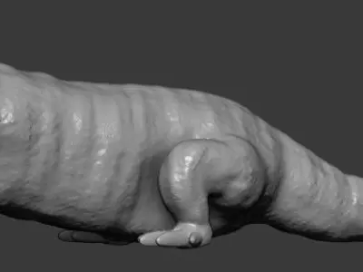 Salamander lizard 3D print model