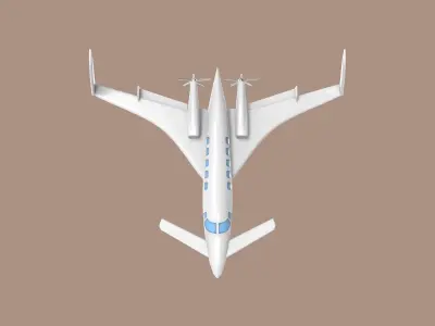 Beech Starship 3D print model