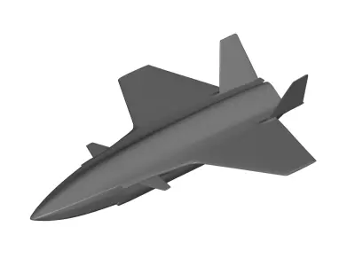 Bayraktar KIZILELMA Fighter UAV 3D model