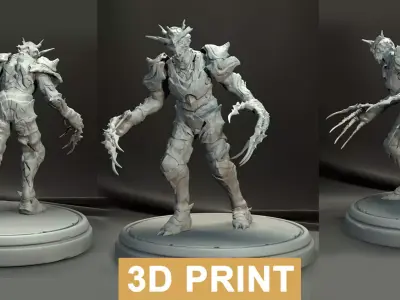 Krux - Creature 3D Print Character  ZTL OBJ STL 3D print model