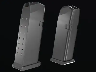 Glock 19 Magazine Low-poly 3D model