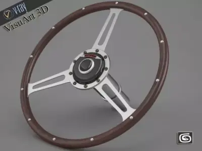 Steering wheel austin healey 3D model