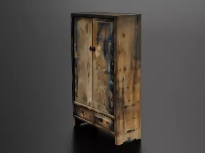 Antique closet 3D print model