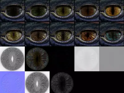 Creature Eyes Vol 06 - PBR Texture