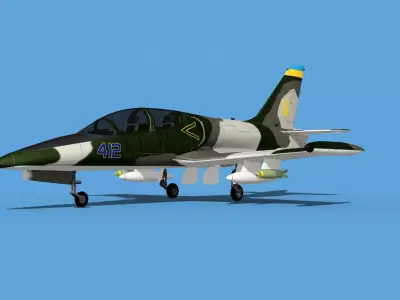 Aero Vodochody L-39C Albatross Ukraine 2 3D model