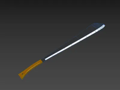 Machete 3D model buy