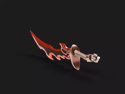 Magical Knight Killer Low-poly 3D model