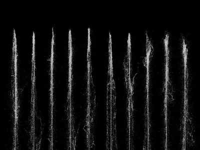 Sidewalk fountain model and Animated 3D model