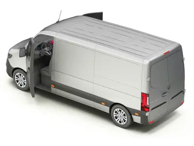 3D van Car Free low-poly 3D model