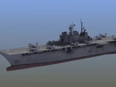 LHA6 USS America 3D model