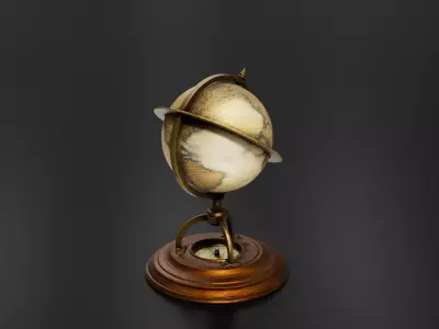 globe 3D print model