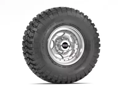 OFF ROAD WHEEL AND TIRE 3 3D model