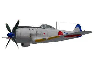 Nakajima Ki-84 Hayate 3D model