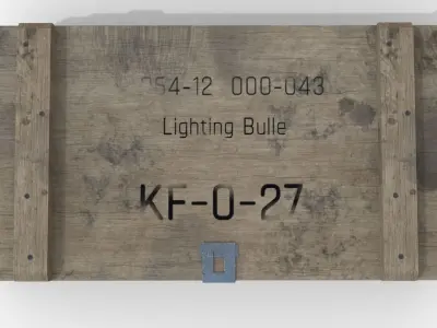 Ammunition Chest Game Ready PBR Model Free low-poly 3D model