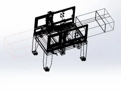 Plastic pressing machine 3D model