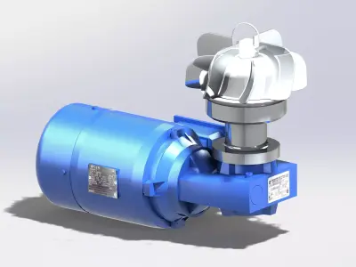 Magnetic Mixer MM434 - ALFA LAVAL 3D model