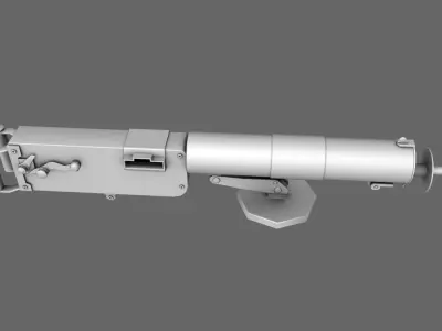 German Mashine Gun MG 08 Free 3D model